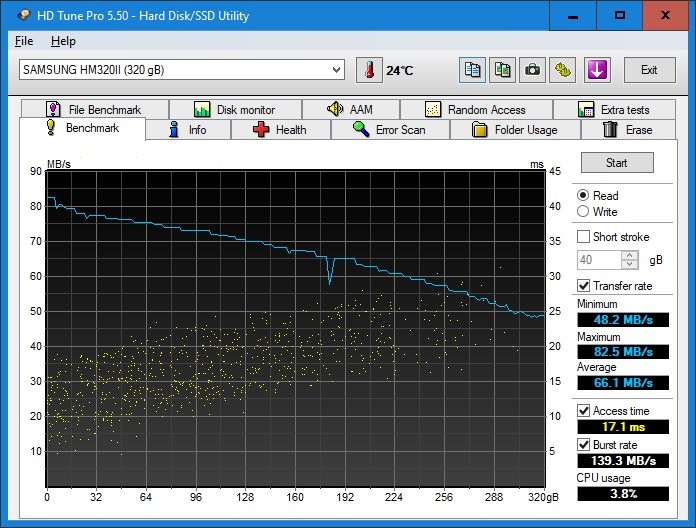 disque sata en bonne santé