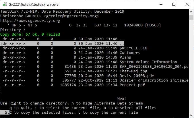 récupérer données perdues