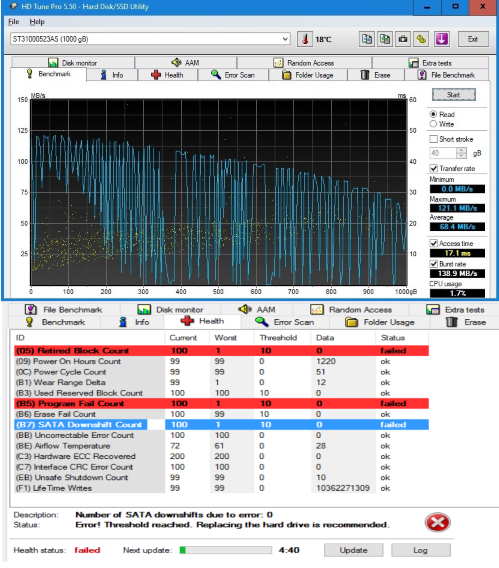 vitesse disque qui rame