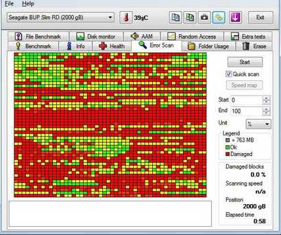 disque dur secteurs hs