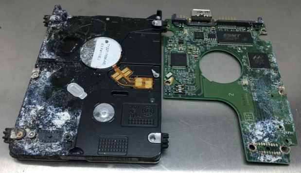 Disque WD dans l'eau