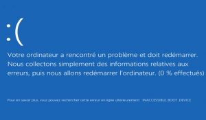 BSOD et disque dur en panne